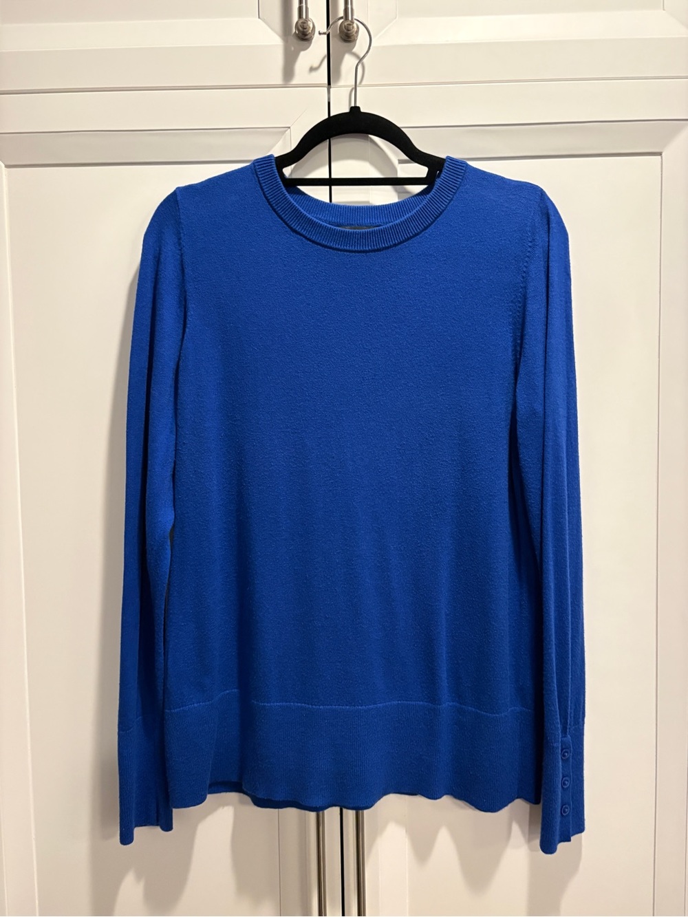 Halogen Button Cuff Crewneck Sweater Women’s XL